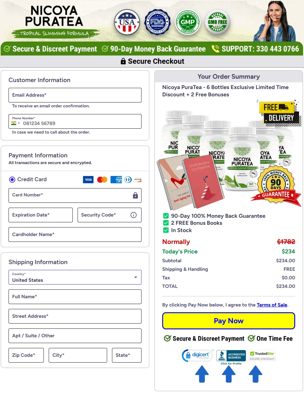 nicoya puratea buy page